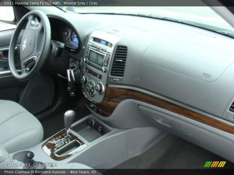 Mineral Gray / Gray 2011 Hyundai Santa Fe GLS AWD