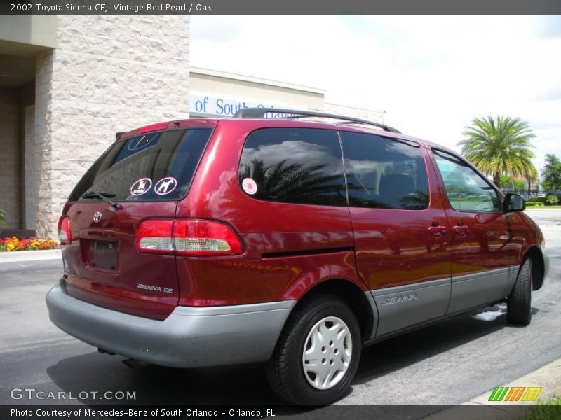 Vintage Red Pearl / Oak 2002 Toyota Sienna CE