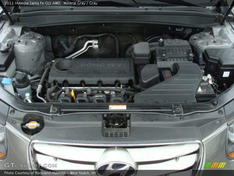 Mineral Gray / Gray 2011 Hyundai Santa Fe GLS AWD