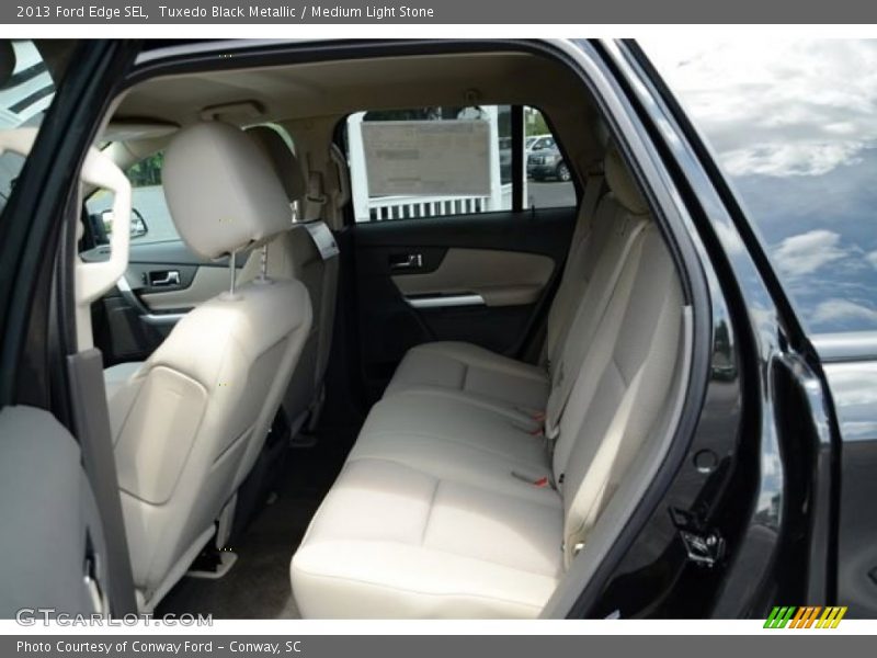 Tuxedo Black Metallic / Medium Light Stone 2013 Ford Edge SEL