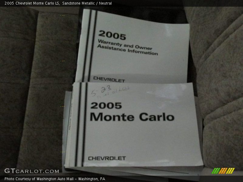 Sandstone Metallic / Neutral 2005 Chevrolet Monte Carlo LS