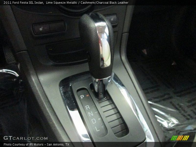 Lime Squeeze Metallic / Cashmere/Charcoal Black Leather 2011 Ford Fiesta SEL Sedan