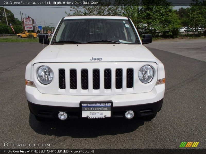 Bright White / Dark Slate Gray 2013 Jeep Patriot Latitude 4x4