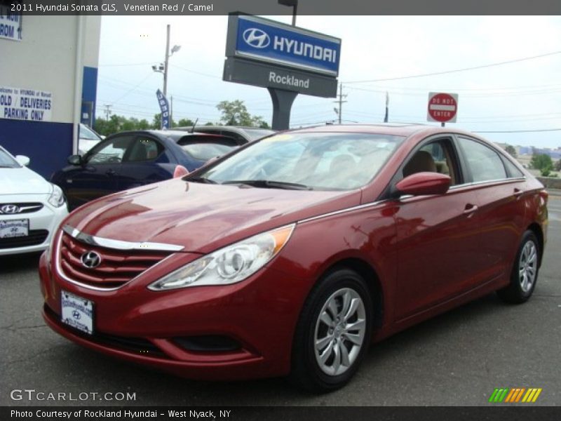 Venetian Red / Camel 2011 Hyundai Sonata GLS