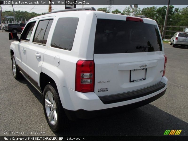 Bright White / Dark Slate Gray 2013 Jeep Patriot Latitude 4x4