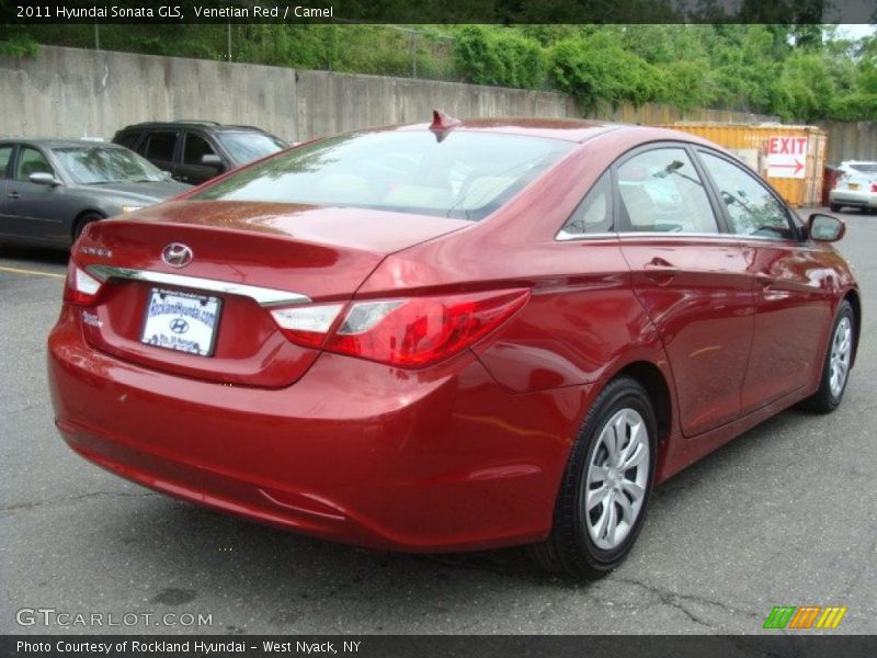 Venetian Red / Camel 2011 Hyundai Sonata GLS