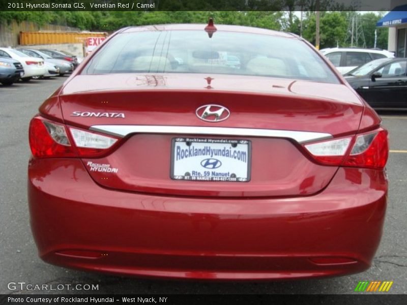 Venetian Red / Camel 2011 Hyundai Sonata GLS