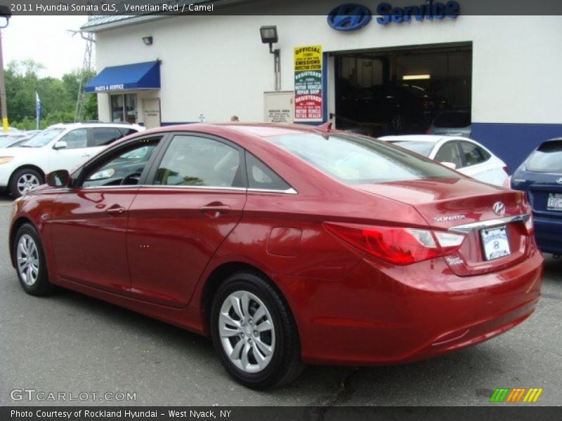 Venetian Red / Camel 2011 Hyundai Sonata GLS