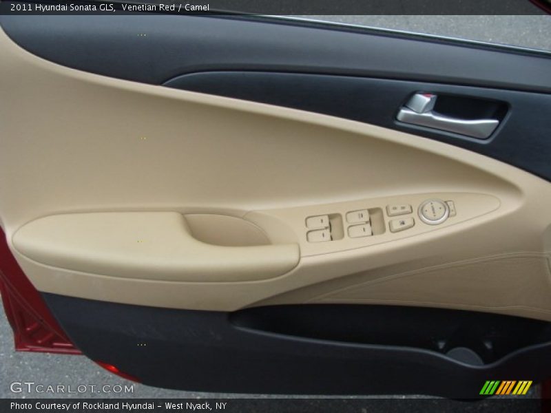 Venetian Red / Camel 2011 Hyundai Sonata GLS
