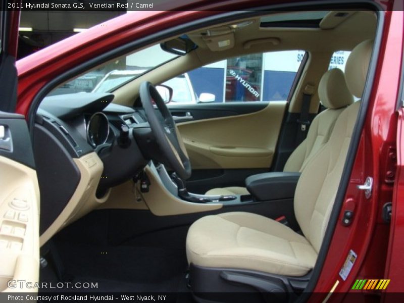 Venetian Red / Camel 2011 Hyundai Sonata GLS