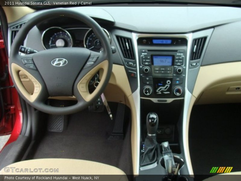Venetian Red / Camel 2011 Hyundai Sonata GLS