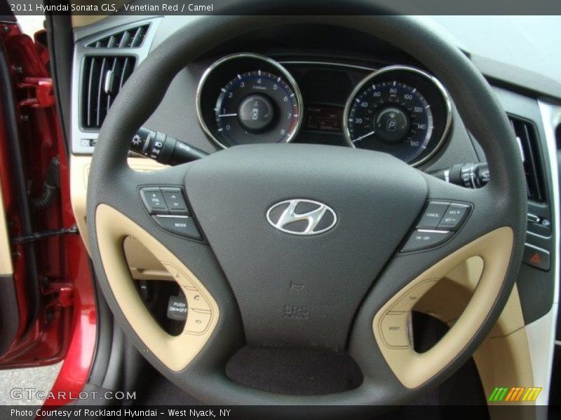 Venetian Red / Camel 2011 Hyundai Sonata GLS