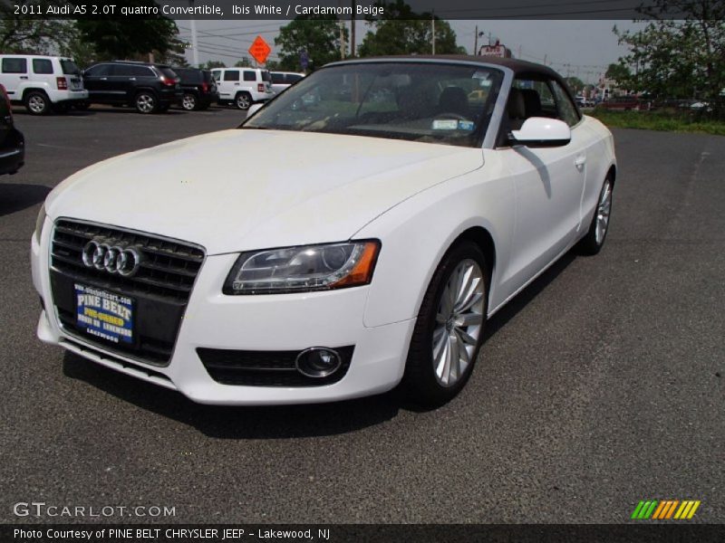 Ibis White / Cardamom Beige 2011 Audi A5 2.0T quattro Convertible