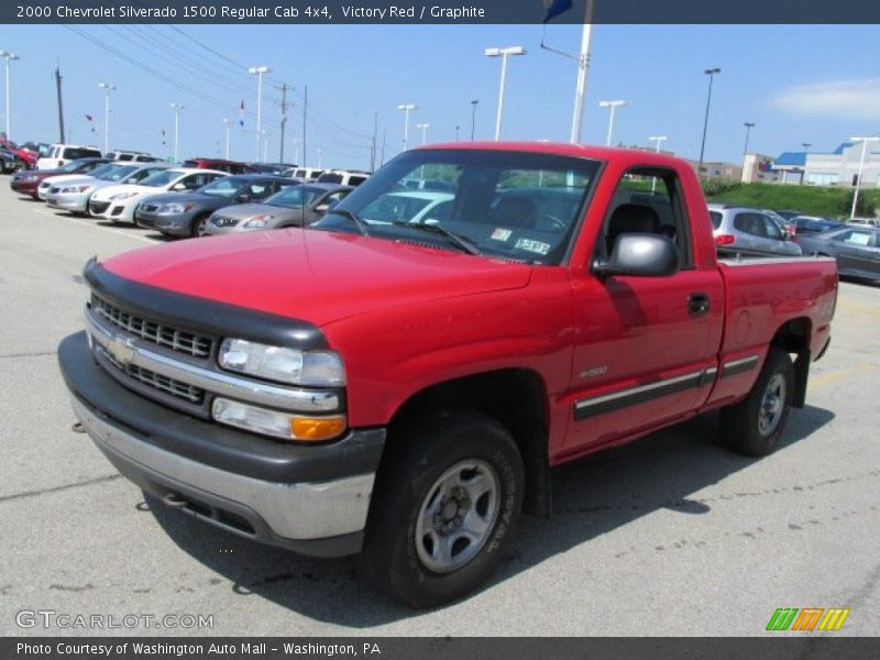 Victory Red / Graphite 2000 Chevrolet Silverado 1500 Regular Cab 4x4