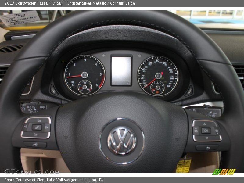 Tungsten Silver Metallic / Cornsilk Beige 2013 Volkswagen Passat TDI SE