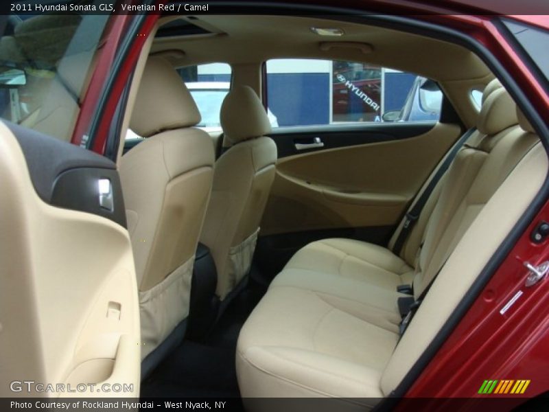 Venetian Red / Camel 2011 Hyundai Sonata GLS