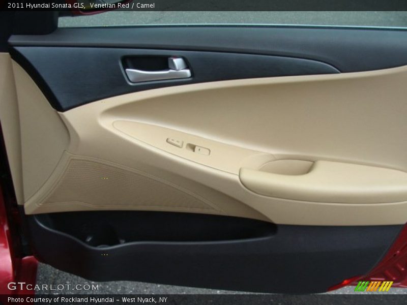 Venetian Red / Camel 2011 Hyundai Sonata GLS