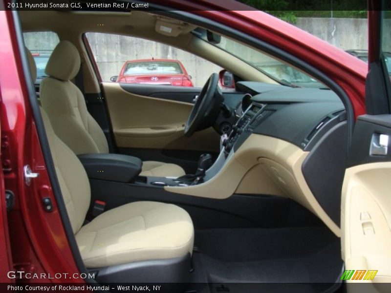 Venetian Red / Camel 2011 Hyundai Sonata GLS