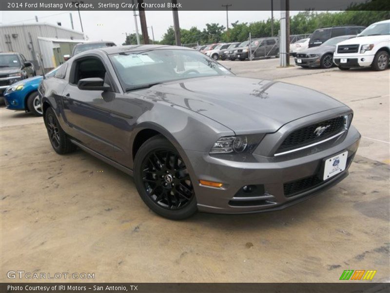 Sterling Gray / Charcoal Black 2014 Ford Mustang V6 Coupe