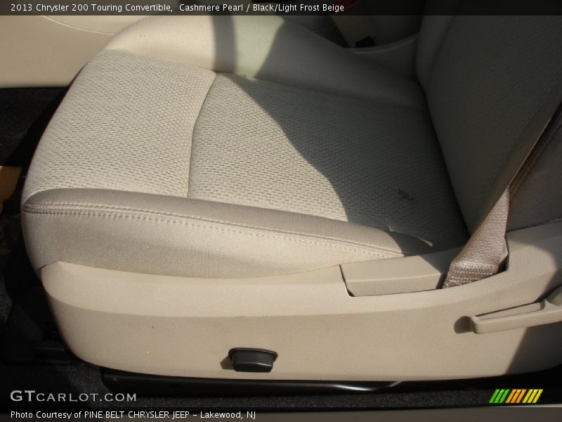 Cashmere Pearl / Black/Light Frost Beige 2013 Chrysler 200 Touring Convertible