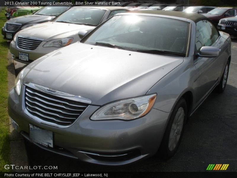 Billet Silver Metallic / Black 2013 Chrysler 200 Touring Convertible