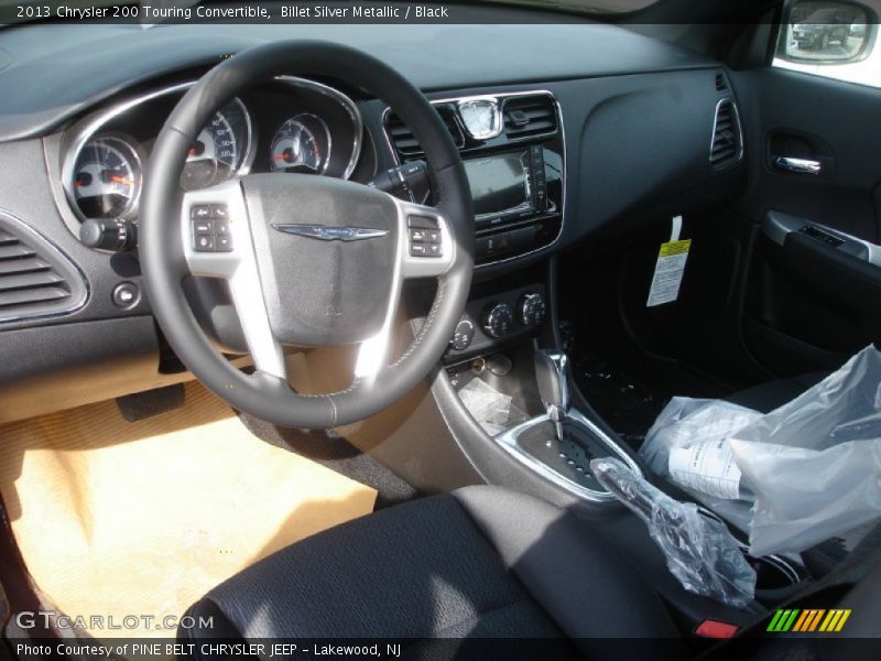 Billet Silver Metallic / Black 2013 Chrysler 200 Touring Convertible