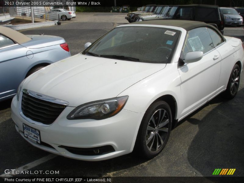 Bright White / Black 2013 Chrysler 200 S Convertible