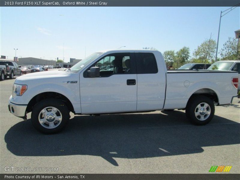Oxford White / Steel Gray 2013 Ford F150 XLT SuperCab