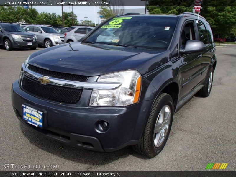 Cyber Gray Metallic / Light Gray 2009 Chevrolet Equinox LT