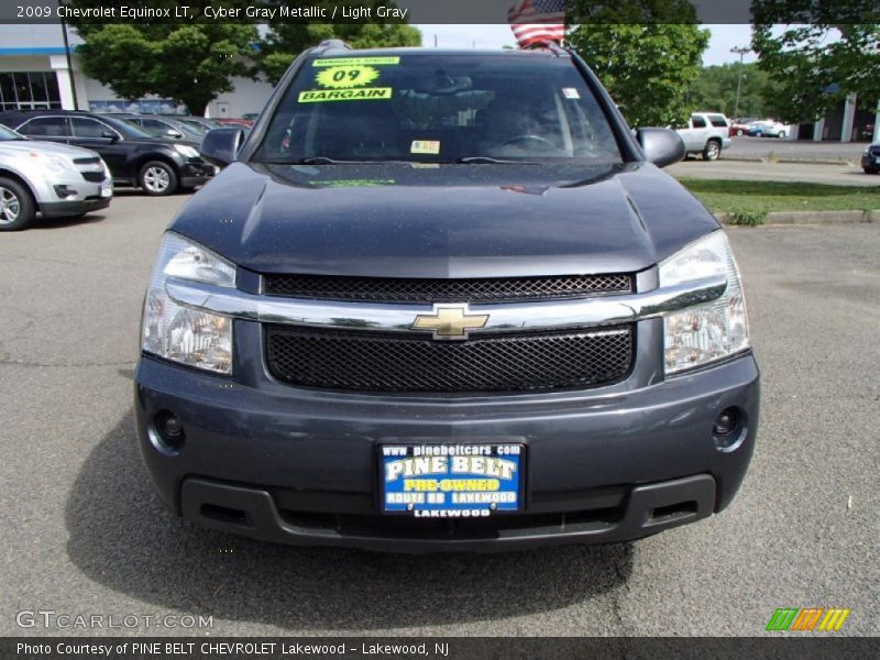 Cyber Gray Metallic / Light Gray 2009 Chevrolet Equinox LT