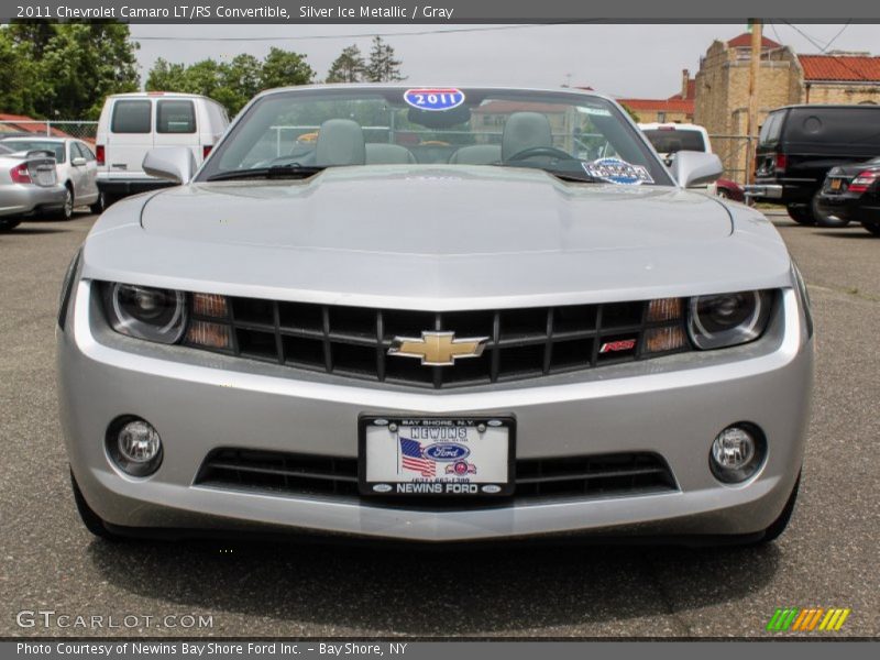 Silver Ice Metallic / Gray 2011 Chevrolet Camaro LT/RS Convertible
