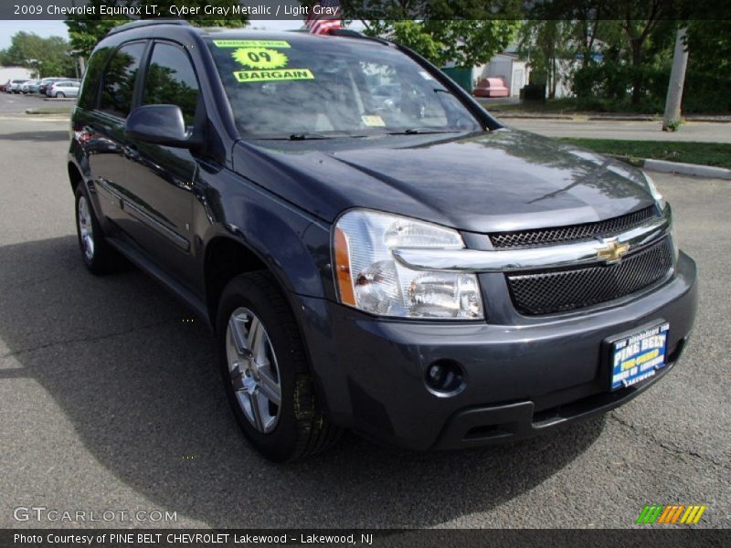Cyber Gray Metallic / Light Gray 2009 Chevrolet Equinox LT