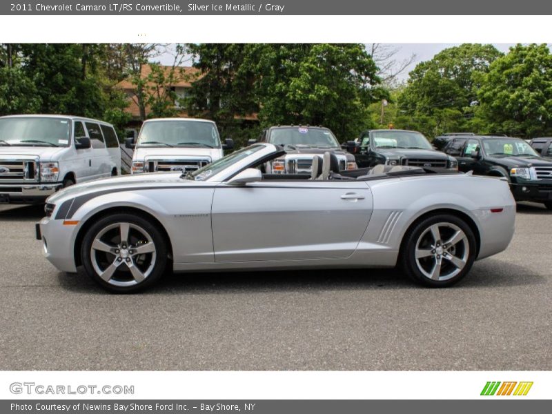 Silver Ice Metallic / Gray 2011 Chevrolet Camaro LT/RS Convertible