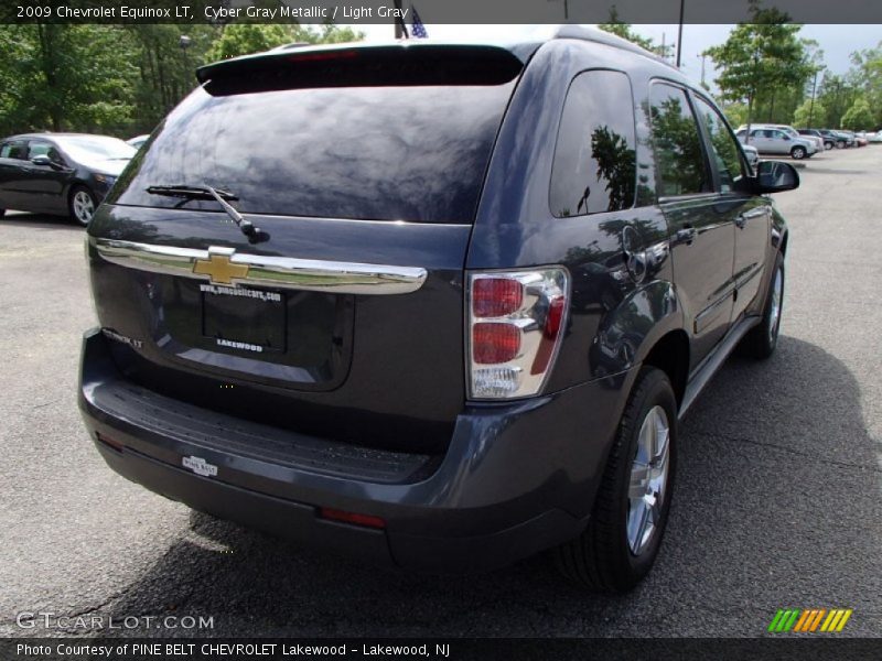 Cyber Gray Metallic / Light Gray 2009 Chevrolet Equinox LT