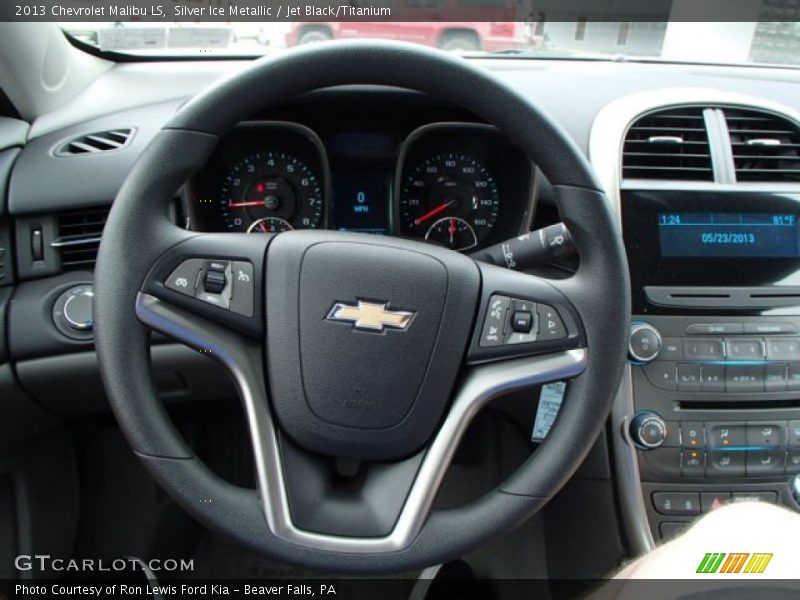 Silver Ice Metallic / Jet Black/Titanium 2013 Chevrolet Malibu LS