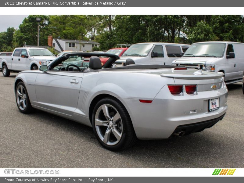 Silver Ice Metallic / Gray 2011 Chevrolet Camaro LT/RS Convertible