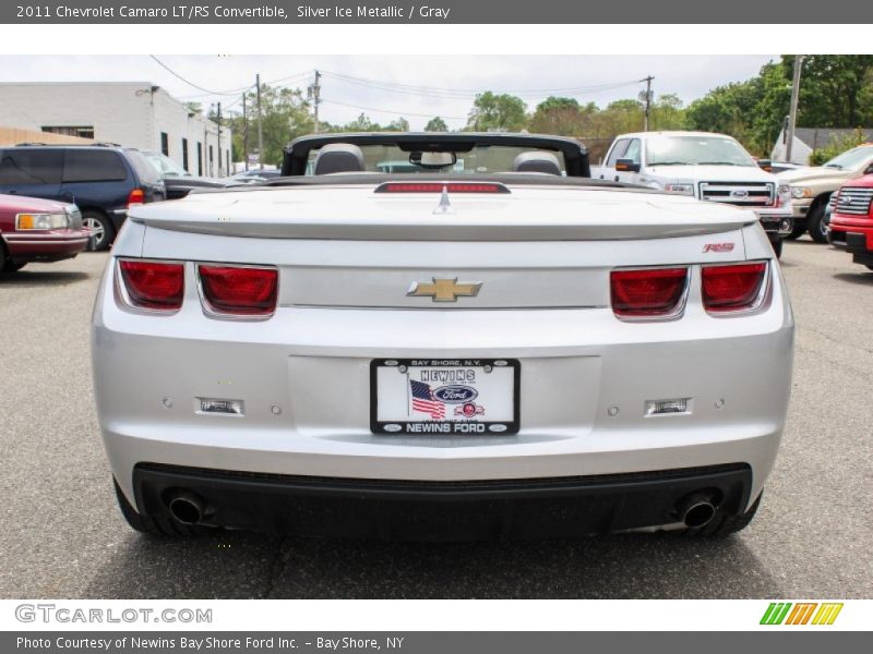 Silver Ice Metallic / Gray 2011 Chevrolet Camaro LT/RS Convertible