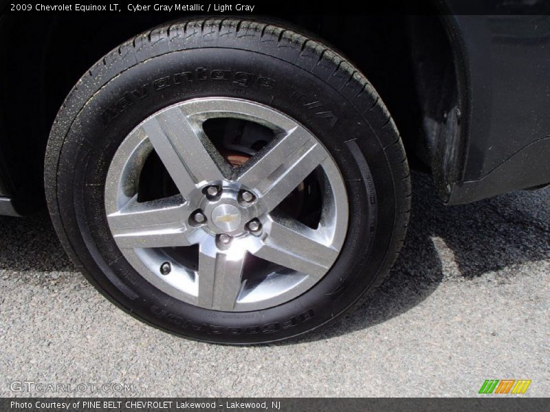 Cyber Gray Metallic / Light Gray 2009 Chevrolet Equinox LT