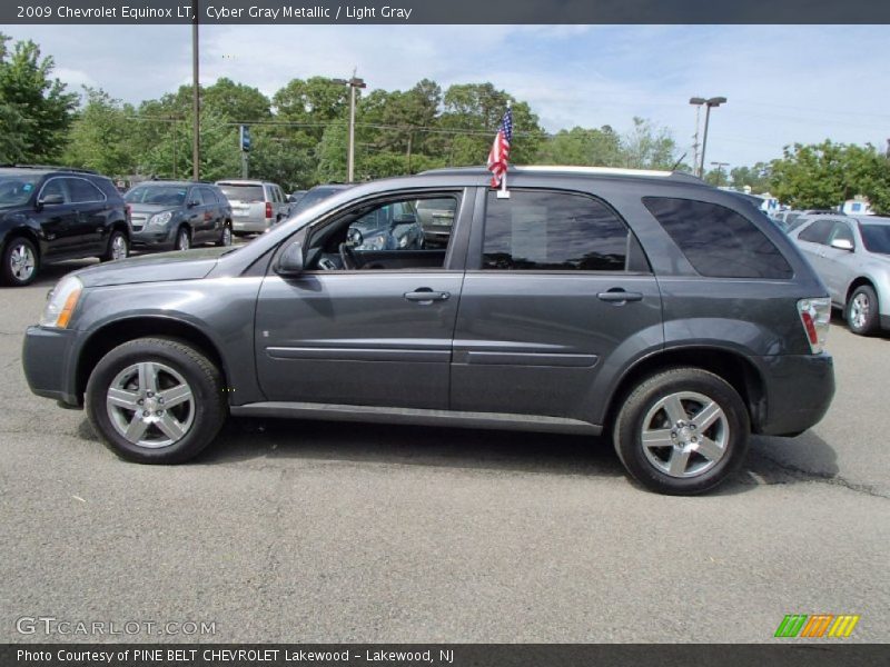 Cyber Gray Metallic / Light Gray 2009 Chevrolet Equinox LT