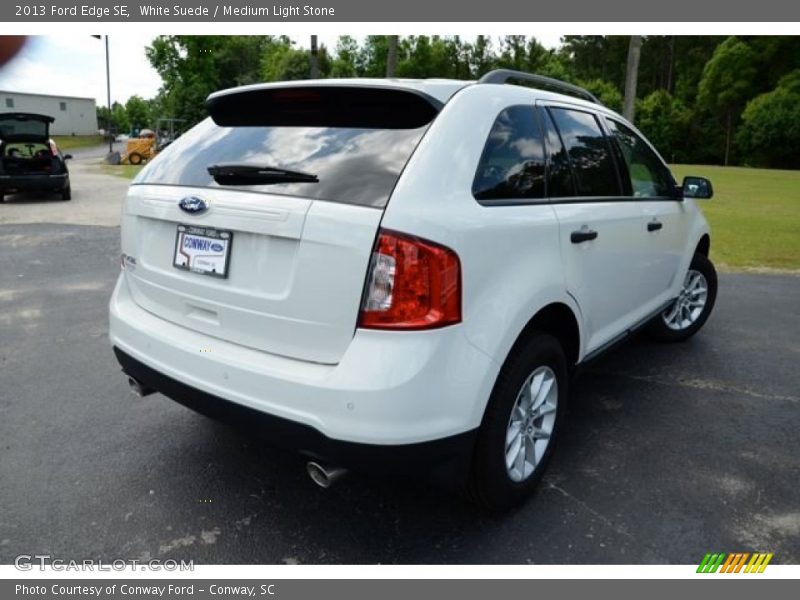White Suede / Medium Light Stone 2013 Ford Edge SE