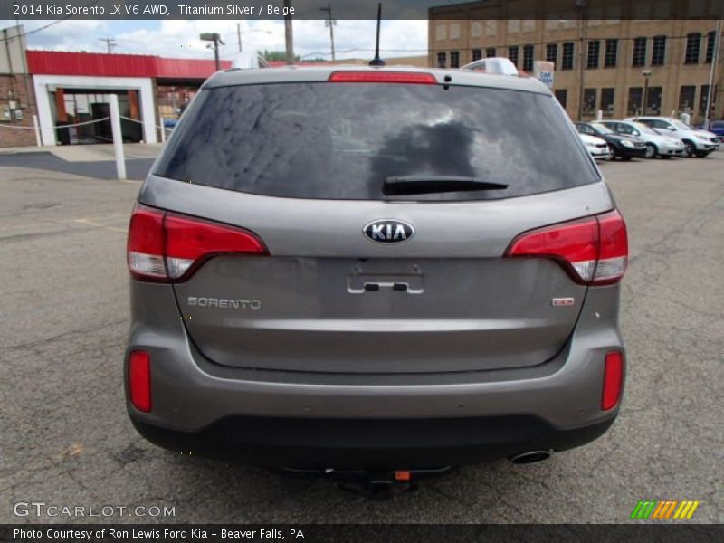 Titanium Silver / Beige 2014 Kia Sorento LX V6 AWD
