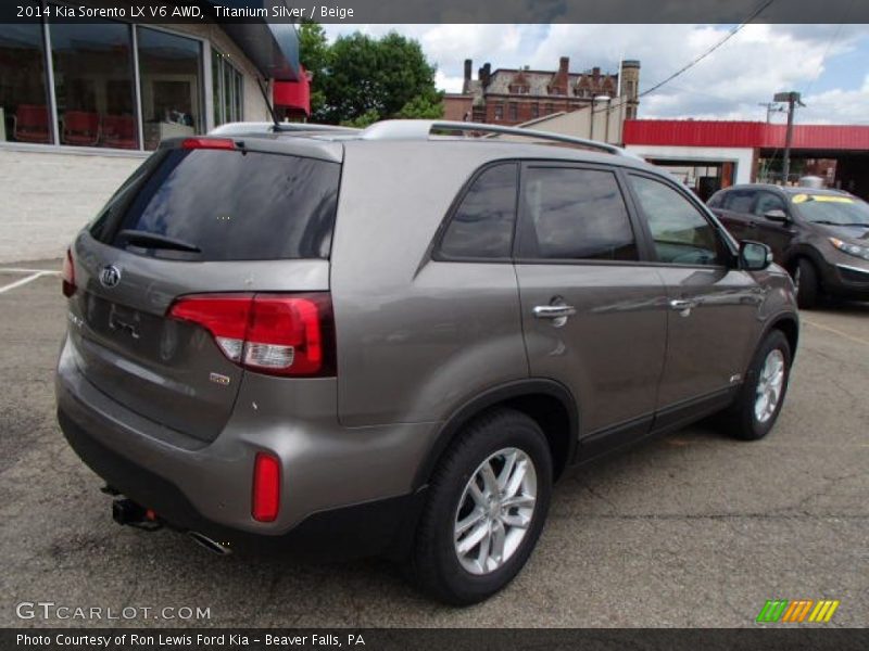 Titanium Silver / Beige 2014 Kia Sorento LX V6 AWD