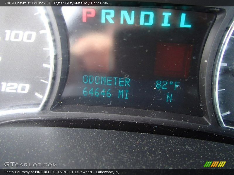 Cyber Gray Metallic / Light Gray 2009 Chevrolet Equinox LT