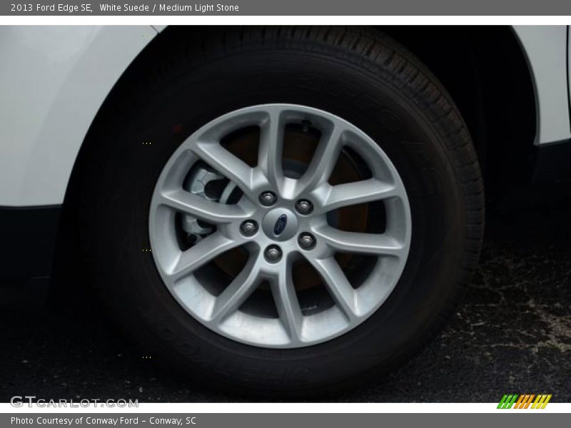 White Suede / Medium Light Stone 2013 Ford Edge SE