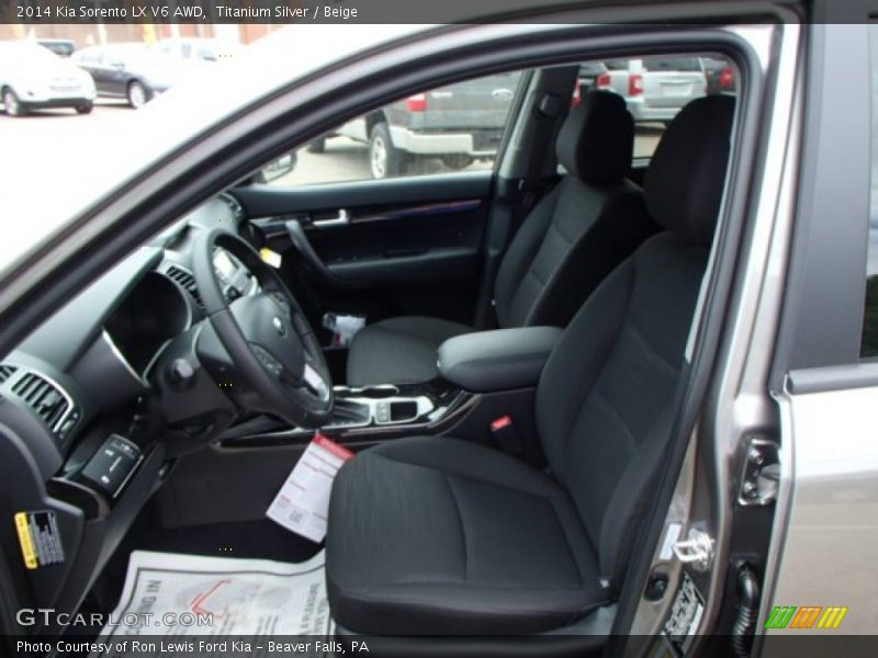 Front Seat of 2014 Sorento LX V6 AWD