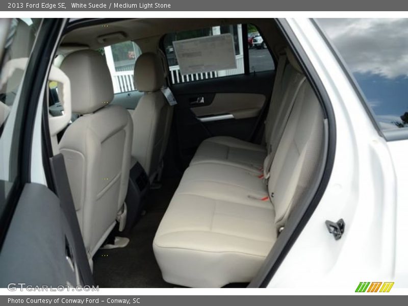 White Suede / Medium Light Stone 2013 Ford Edge SE