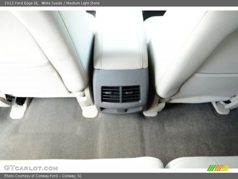 White Suede / Medium Light Stone 2013 Ford Edge SE