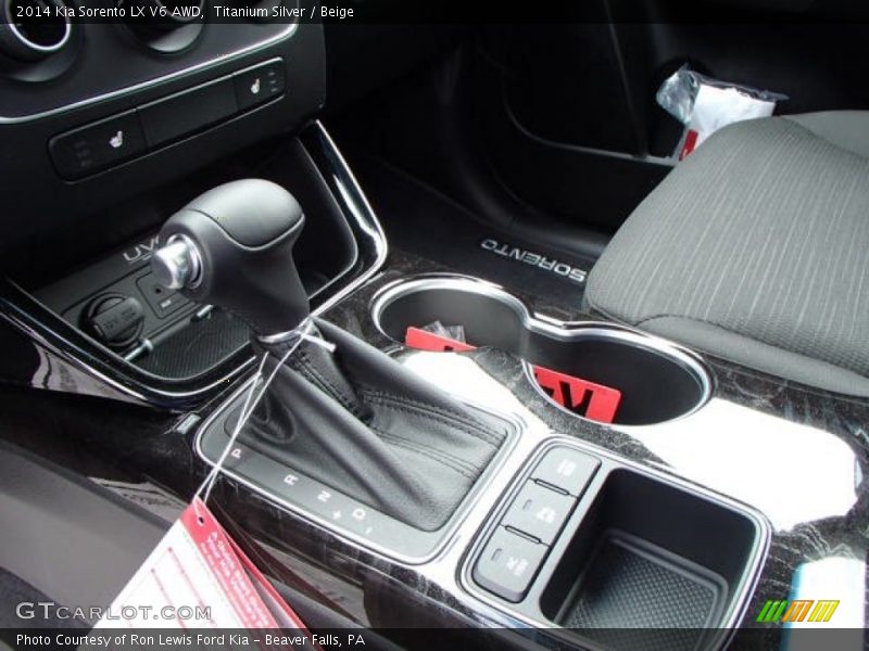  2014 Sorento LX V6 AWD 6 Speed Sportmatic Automatic Shifter