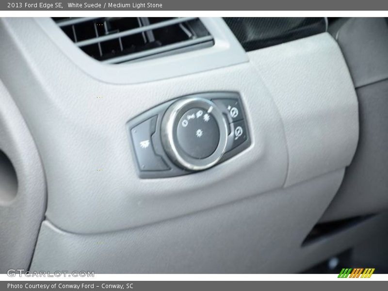 White Suede / Medium Light Stone 2013 Ford Edge SE