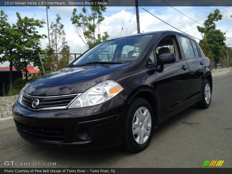 Espresso Black / Beige 2010 Nissan Versa 1.8 S Hatchback